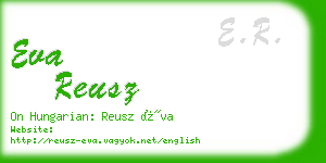 eva reusz business card